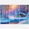 Designart - Old Cabin In Winter Forest I - Traditional Canvas Wall Art Print